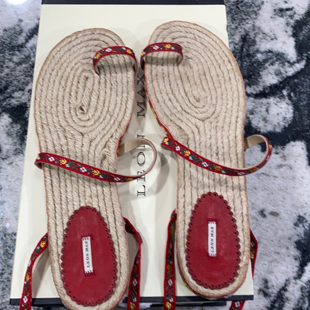 Summer sandals wrap around ankle